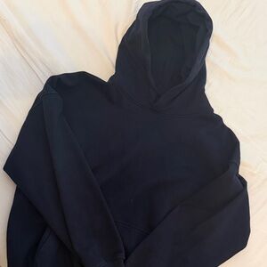 Hours Navy Drop Shoulder Hoodie - Unisex